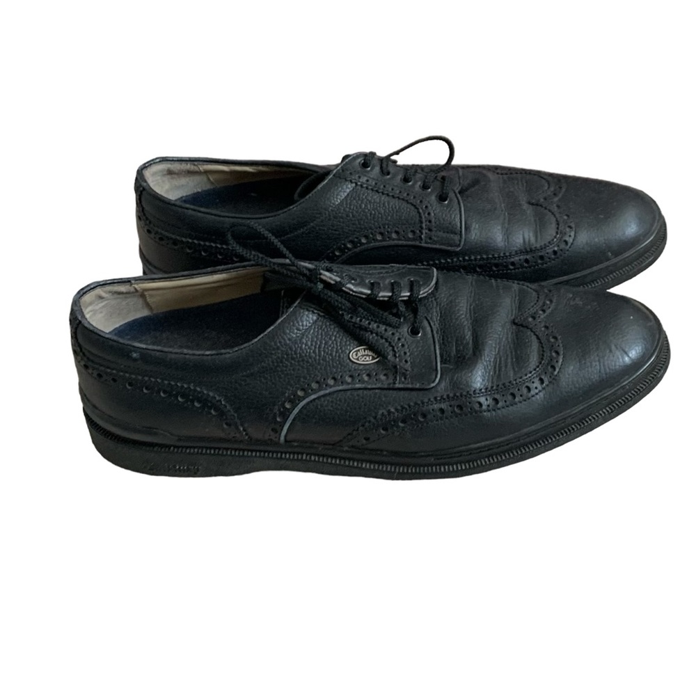 Callaway By Nordstrom Black Leather Golf Shoes Size 10.5
